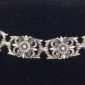 Vintage Hallmarked 835 Silver Dutch Art Deco Link Bracelet