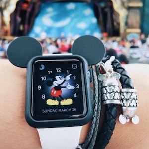 Mickey Mouse Ears. Mickey Mouse Apple Watch Ears. Apple Watch. Mickey Ears. Mickey Watch. Disney Ears. Disney Watch. Silicone