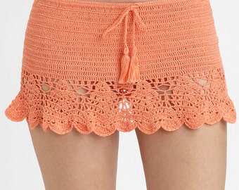 CROCHET FASHION TRENDS exclusive crochet summer beach skirt - made to order