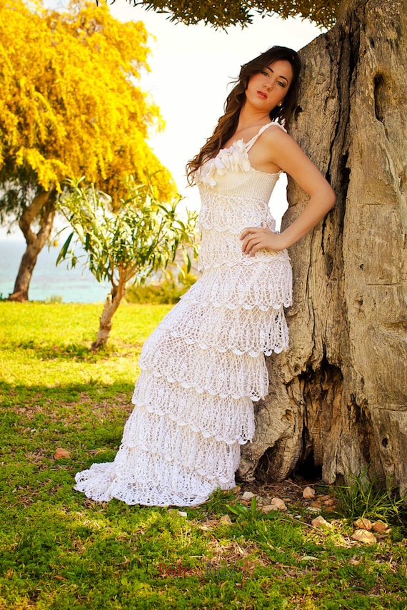 white christmas dresses Lilah- Vintage Inspired Crochet Lace Wedding Dress