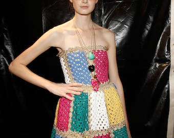 CROCHET FASHION TRENDS - exclusive crochet summer dress - made to order