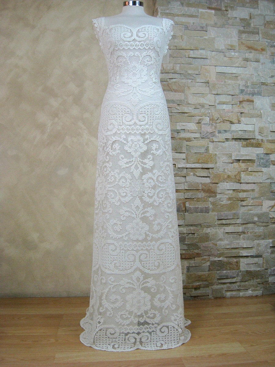Exclusive Ivory Lace Wedding Dress Bridal Dress Made From Etsy