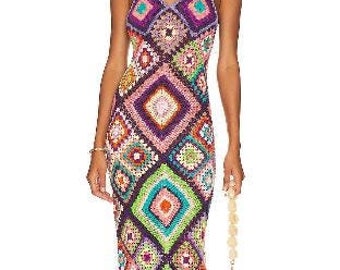 crochet dress rihanna Rihanna's Custom Crochet Dress Is A Patriotic Choice