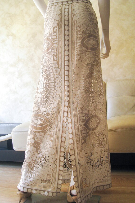 Lace Wedding Dress, Bridal Dress Made From Original Nottingham Two Tone Lace,  Boho Wedding Dress, Bridal Gown - Etsy Israel