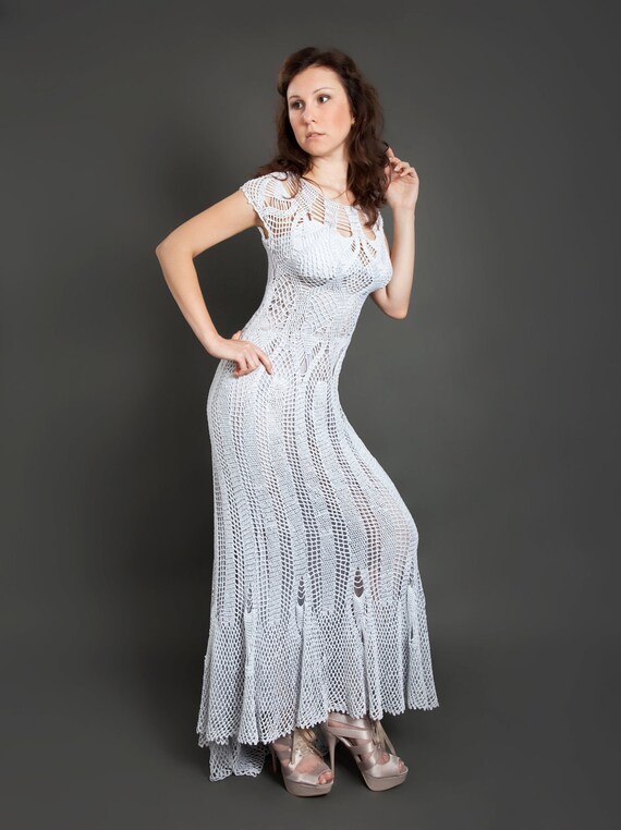slim fit dress slacks Heather Gray Maxi Dress with Crochet Sleeves – Saved by the Dress main image 0