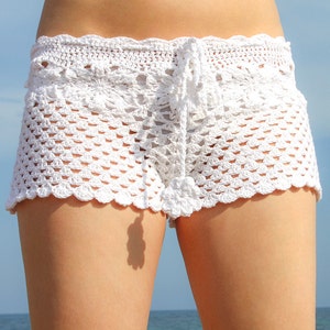 Crochet pattern womens shorts, pattern beach shorts - color of summer - pattern PDF image 3