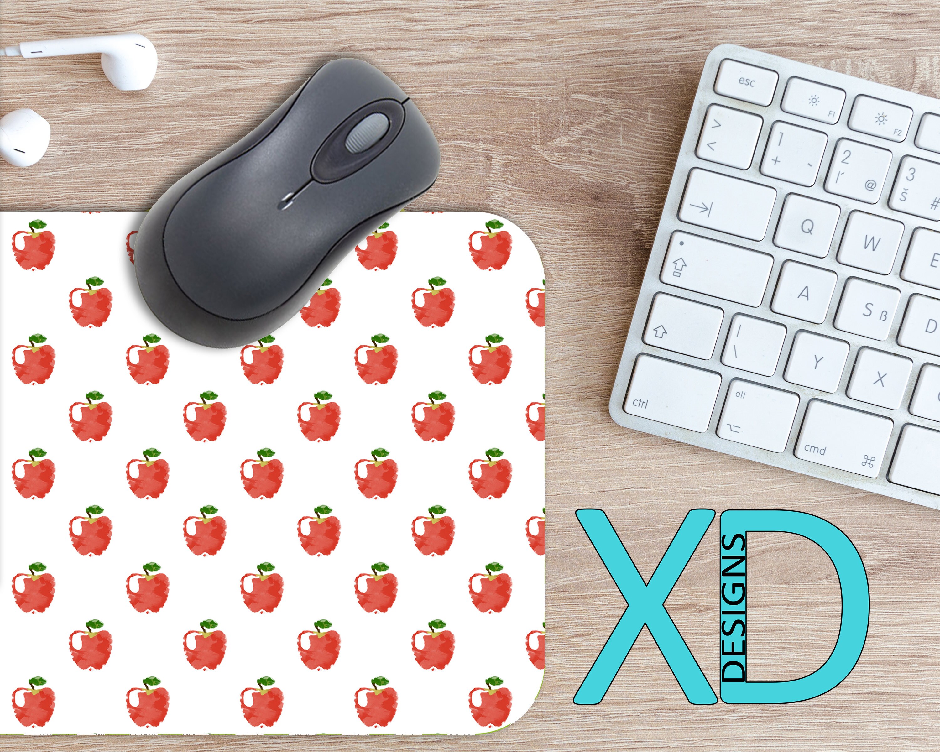 Fruit Mouse Pad Fruit Mousepad Apple Rectangle Mouse Pad Etsy
