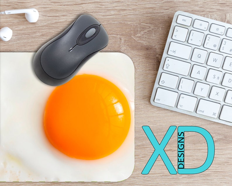 Egg Mouse Pad Egg Mousepad Yolk Rectangle Mouse Pad Yellow Etsy
