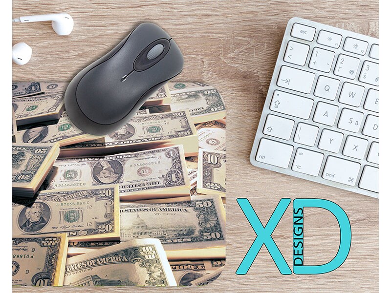 Dollars Mouse Pad Dollars Mousepad Cash Rectangle Mouse Pad Etsy