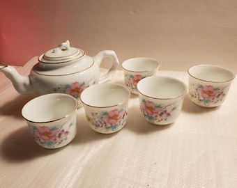 VTG Tiny Tea Set Miniature Asian Tea