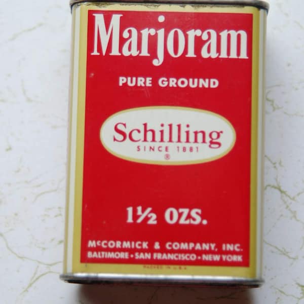 Schilling Marjoram Tin