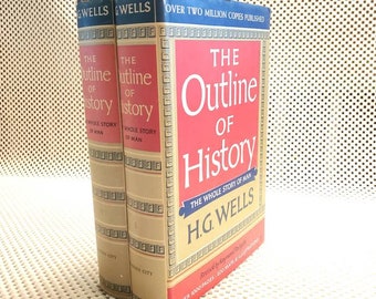 BOOKS, 50s, HG WELLS, Outline of History