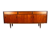 Mid Century Modern Teak Credenza Sideboard Buffet Teak Lowboy Dresser Long Low Credenza Scandinavian Decor Danish Modern Furniture