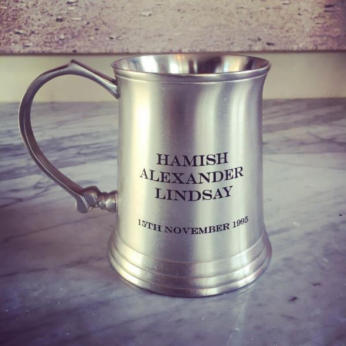 Engraved Pewter Beer Mug Tankard Best Father's Day Etsy