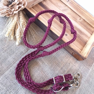Barrel reins with grip knots you choose the length and color, custom reins