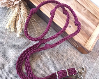 Barrel reins with grip knots you choose the length and color, custom reins