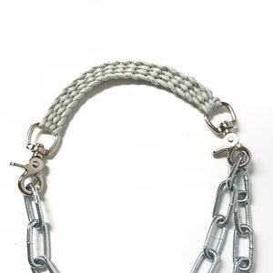 Goat collar, goat show  collar, show goat collar, chain goat collar, goat, collar, silver grey goat collar