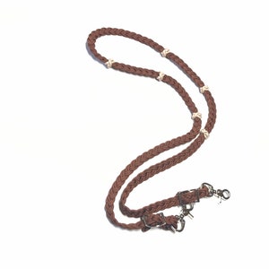 barrel racing reins 1/2&quot;, training reins, brown reins,  reins