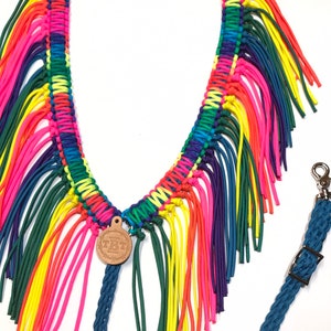 Rainbow Fringe Breast Collar Horse Tack - Etsy
