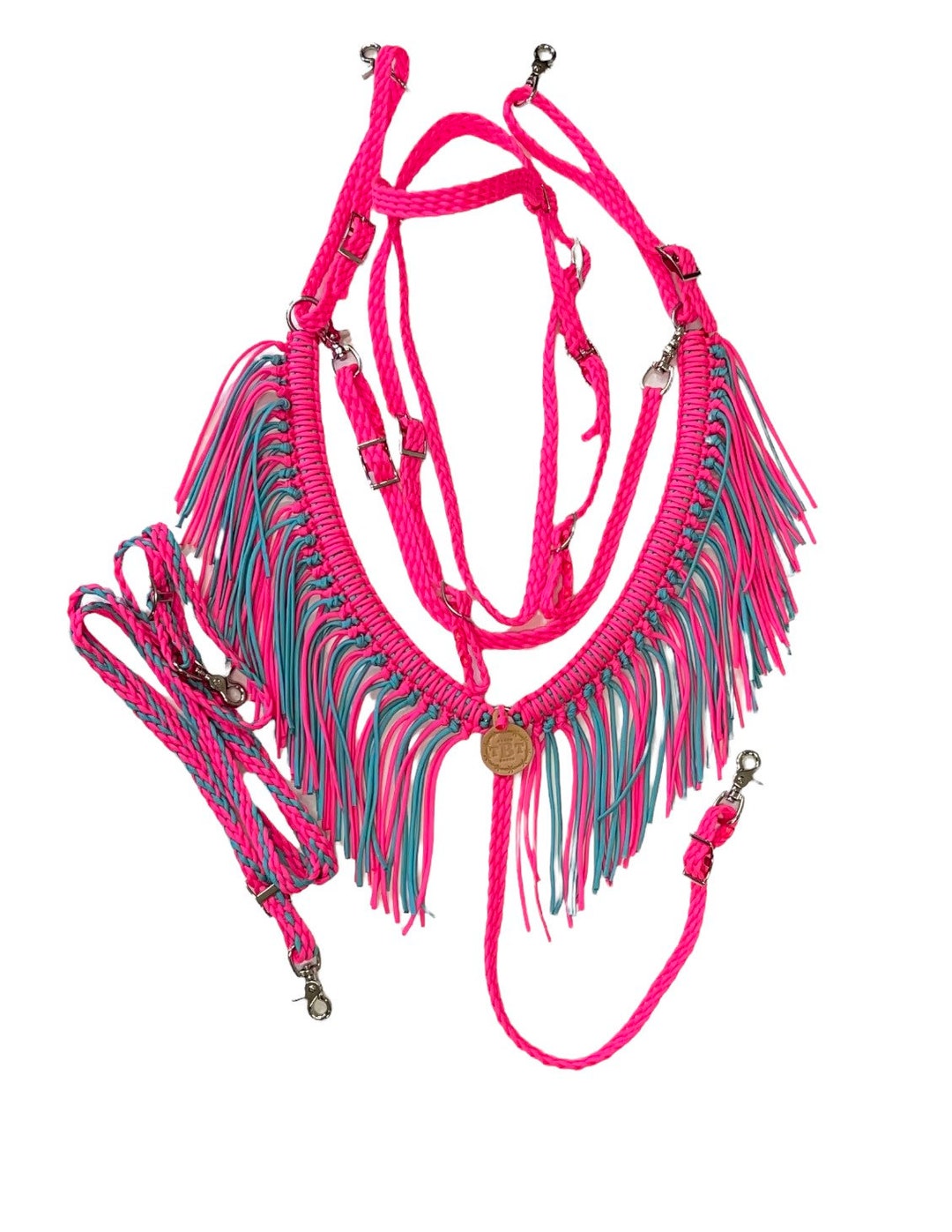 Horse Tack Set....small Pony, Cob Horse, or Horse hot Pink and Light