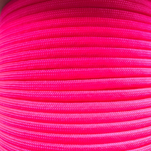 Neon hot pink paracord, paracord, 550 paracord, nylon paracord, commercial grade paracord