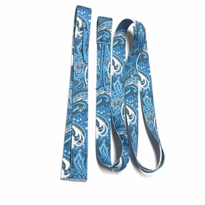 Blue cinch strap set