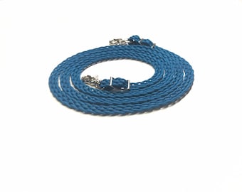 horse reins, flat reins, blue reins, horse tack, western reins, adjustable reins, loop reins,