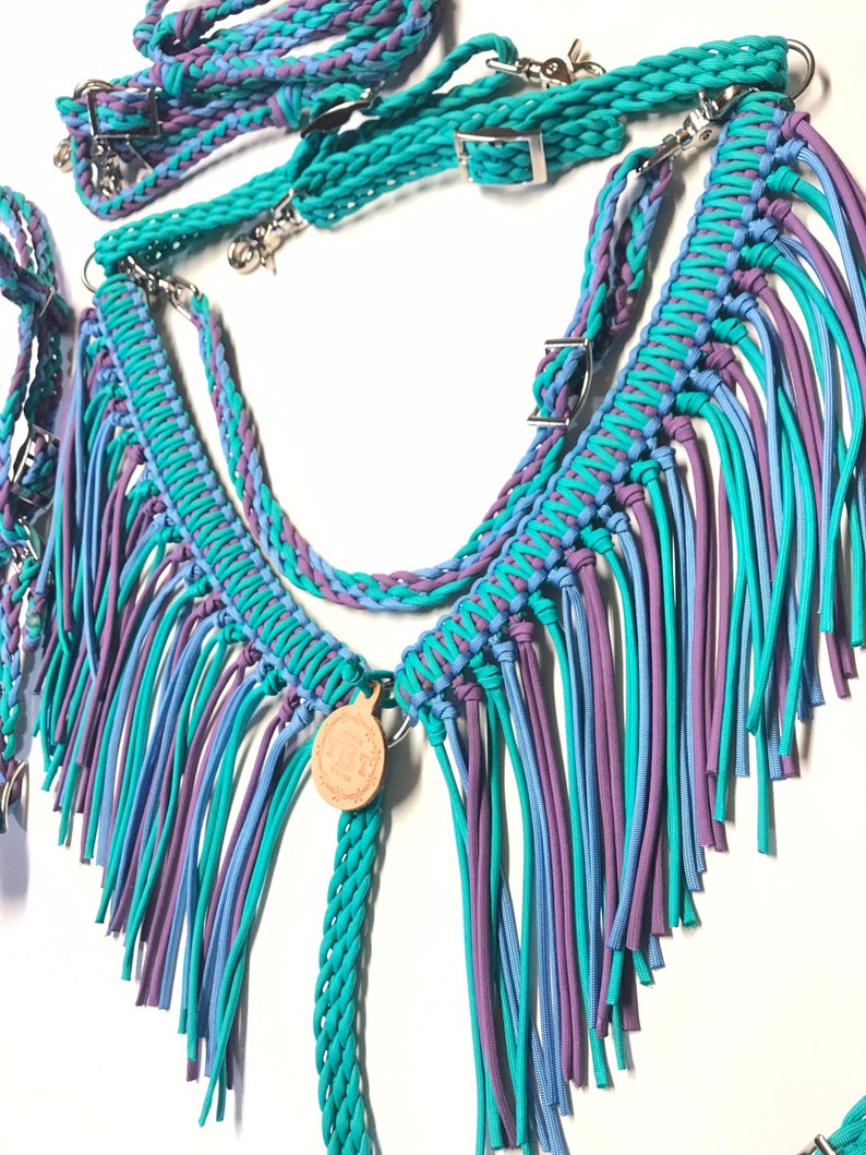 Custom Fringe Tack Set Fringe Breast Collar Paracord Horse Etsy