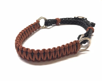 bitless bridle Side pull hackamore attachment Brown and Black