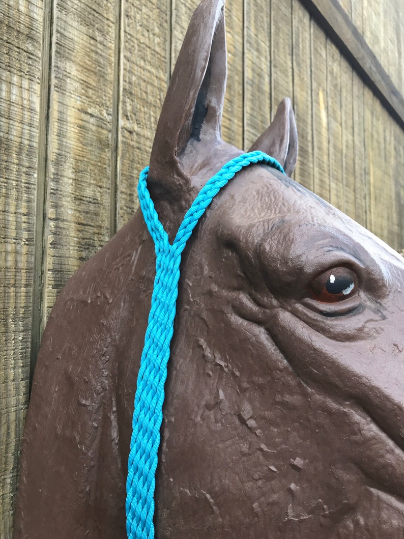 horse tack braided horse tack paracord horse tack custom horse tack barrel racing Turquoise War bonnet paracord tie down