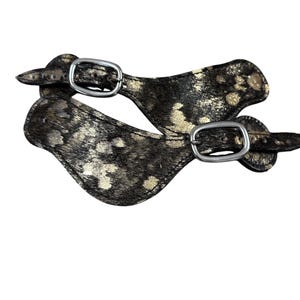 Cowhide  spur straps