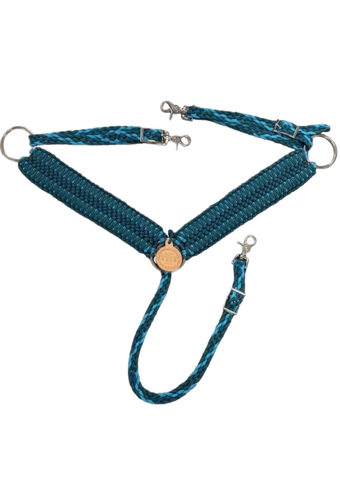Wide Breast Collar Paracord Horse Tack,teal Horse Tack Etsy