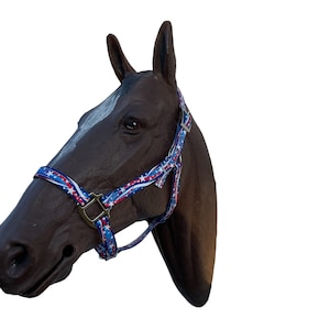 horse halter patriotic red white and blue