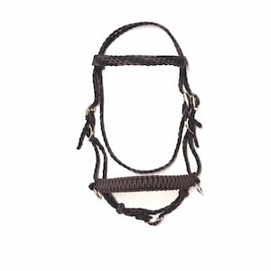 Bitless bridle, Horse side pull hackamore &quot;with a whoa&quot;