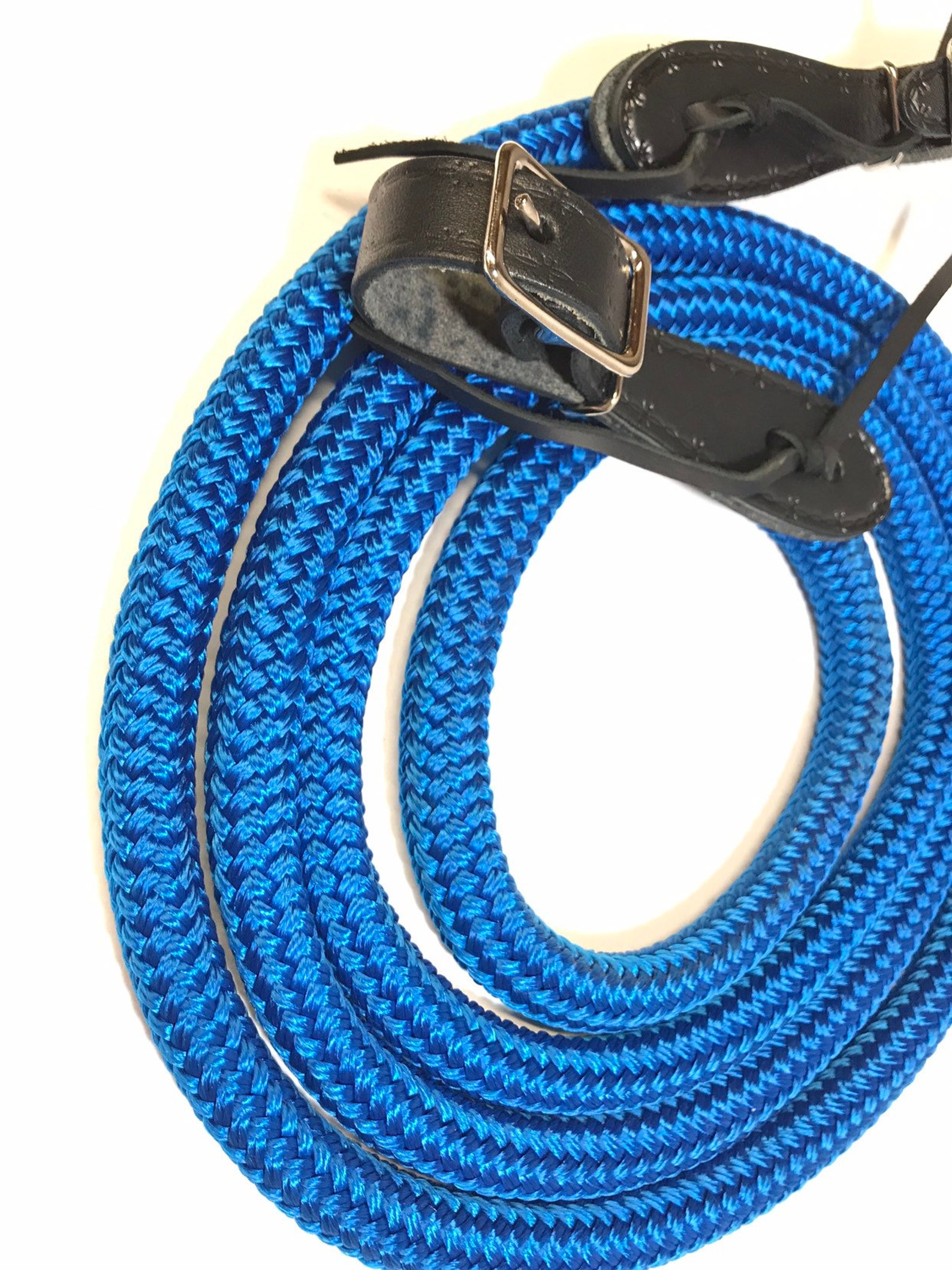Blue Yacht rope reins 5/8 horse tack yacht rope reins Etsy