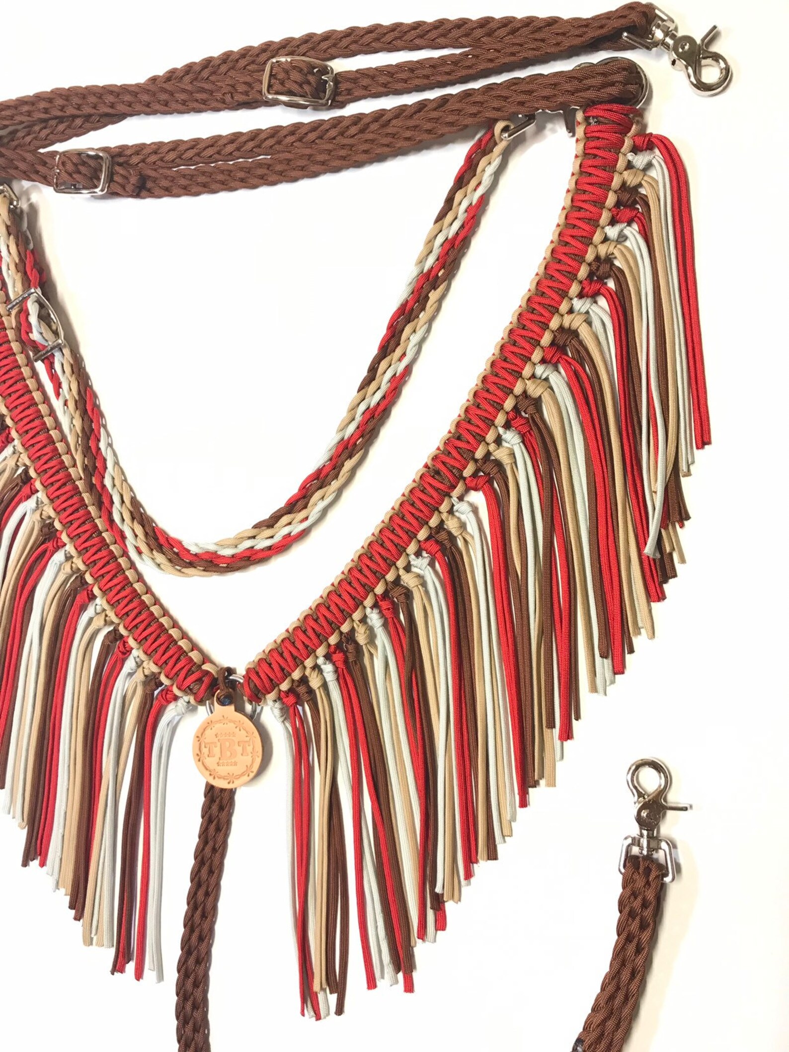 Fringe Breast Collar Paracord Horse Tack Etsy