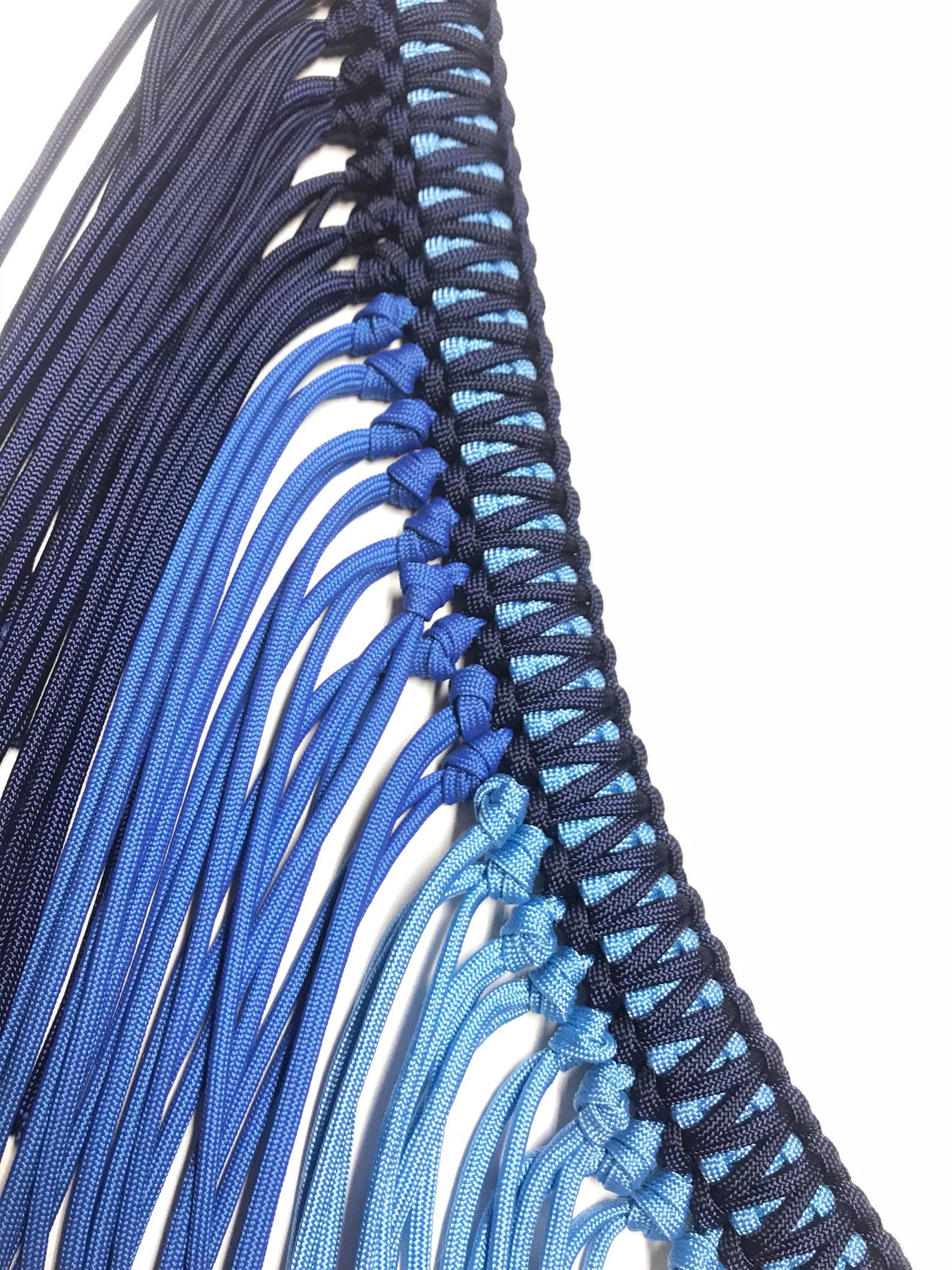 Fringe Breast Collar Blue Ombre Fringe Breast Collar Horse Etsy