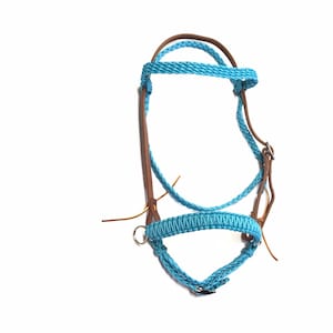 Bitless Bridle leather and paracord...also a horse bridle for bit
