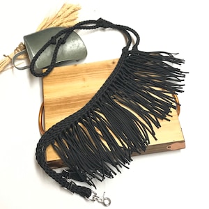 Fringe barrel reins, paracord reins, reins, custom horse tack, braided reins, barrel racing rein