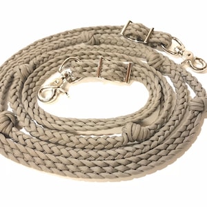 Barrel Reins, Barrel Reins With Grip Knots, Tan Reins , Horse Tack ...