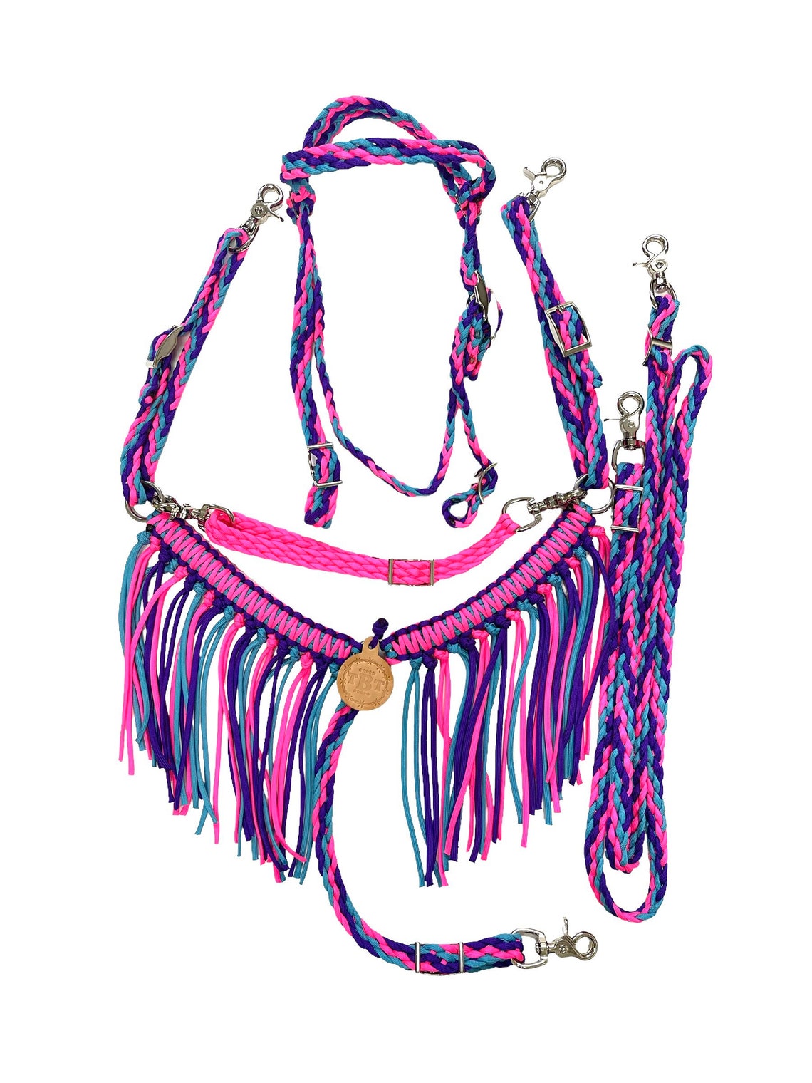 Pony Tack Set Fringe Breast Collar Reins and Pony Headstall - Etsy