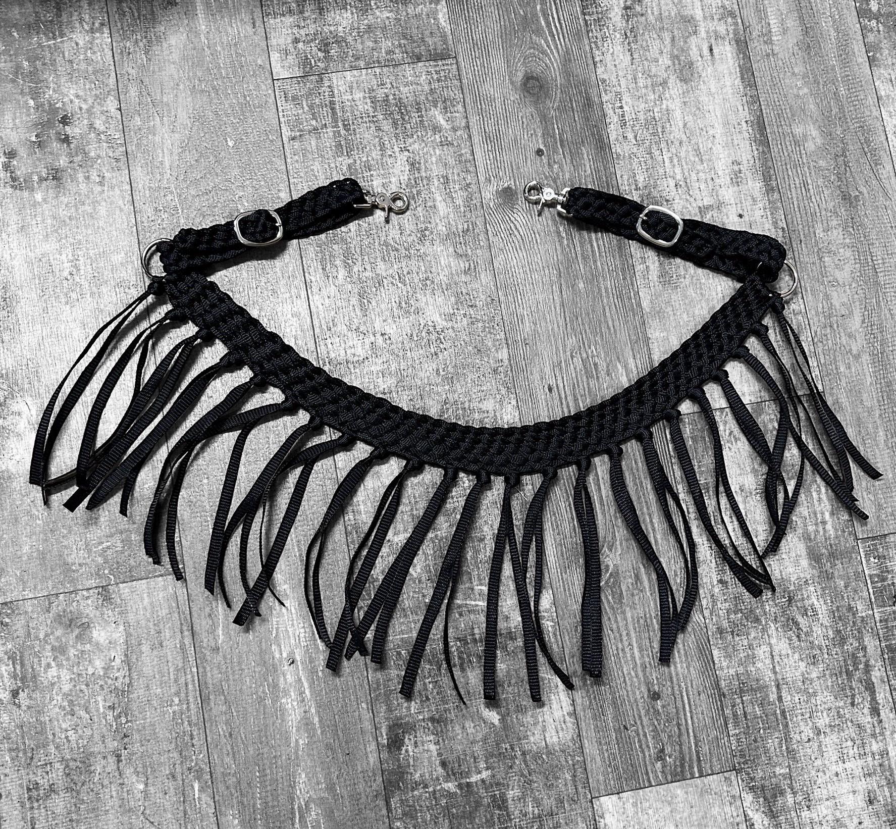 Black  mule tape tripping collar