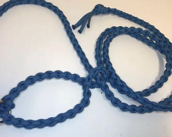 royal blue goat halter and lead