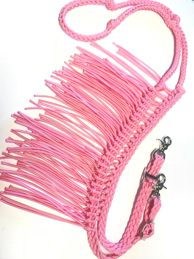 reins with fringe, Fringe reins, horse tack, barrel reins, reins, fringe barrel reins, pink reins, fringe horse tack, barrel racing image 8