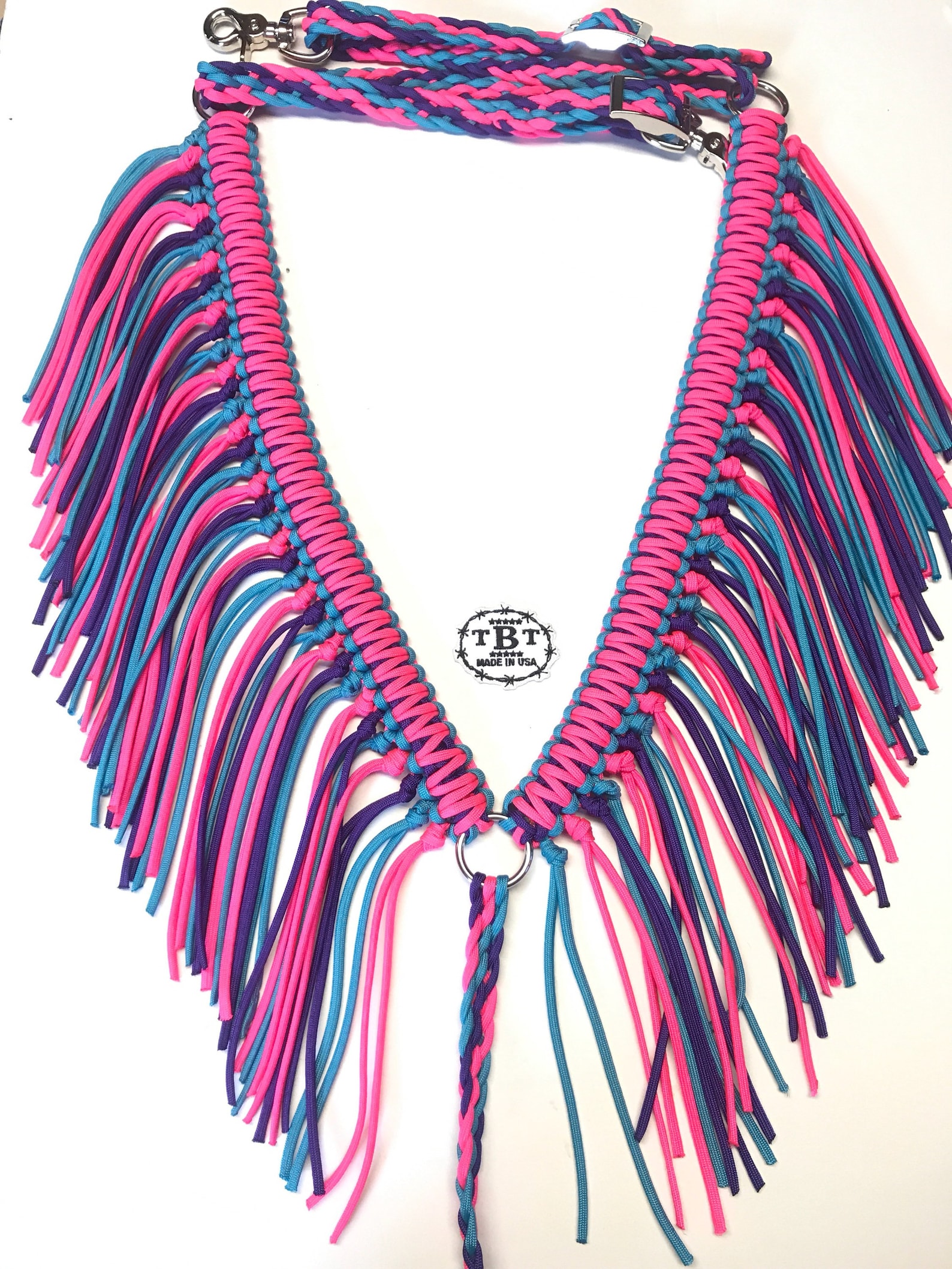 Paracord Fringe Tack Set Fringe Breast Collar Paracord Horse Etsy