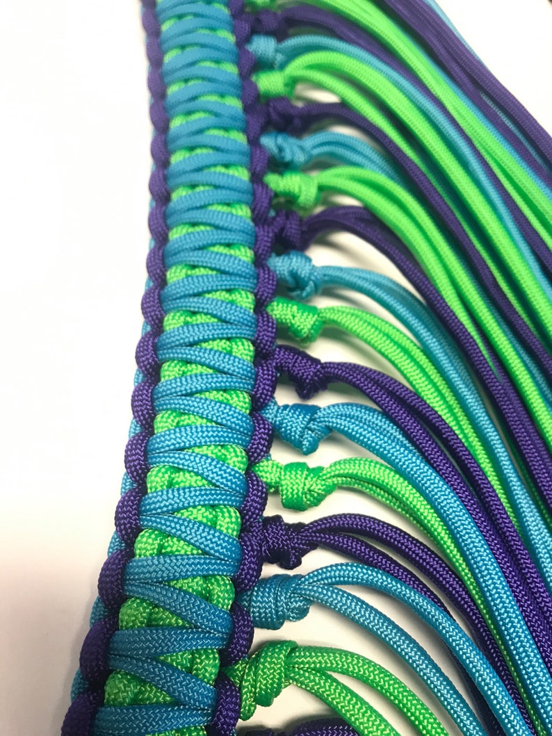 Fringe Breast Collar Custom Horse Tack Purple Breast Collar Etsy