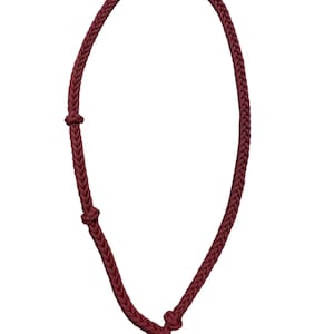 Calf roping horse neck rope crimson red