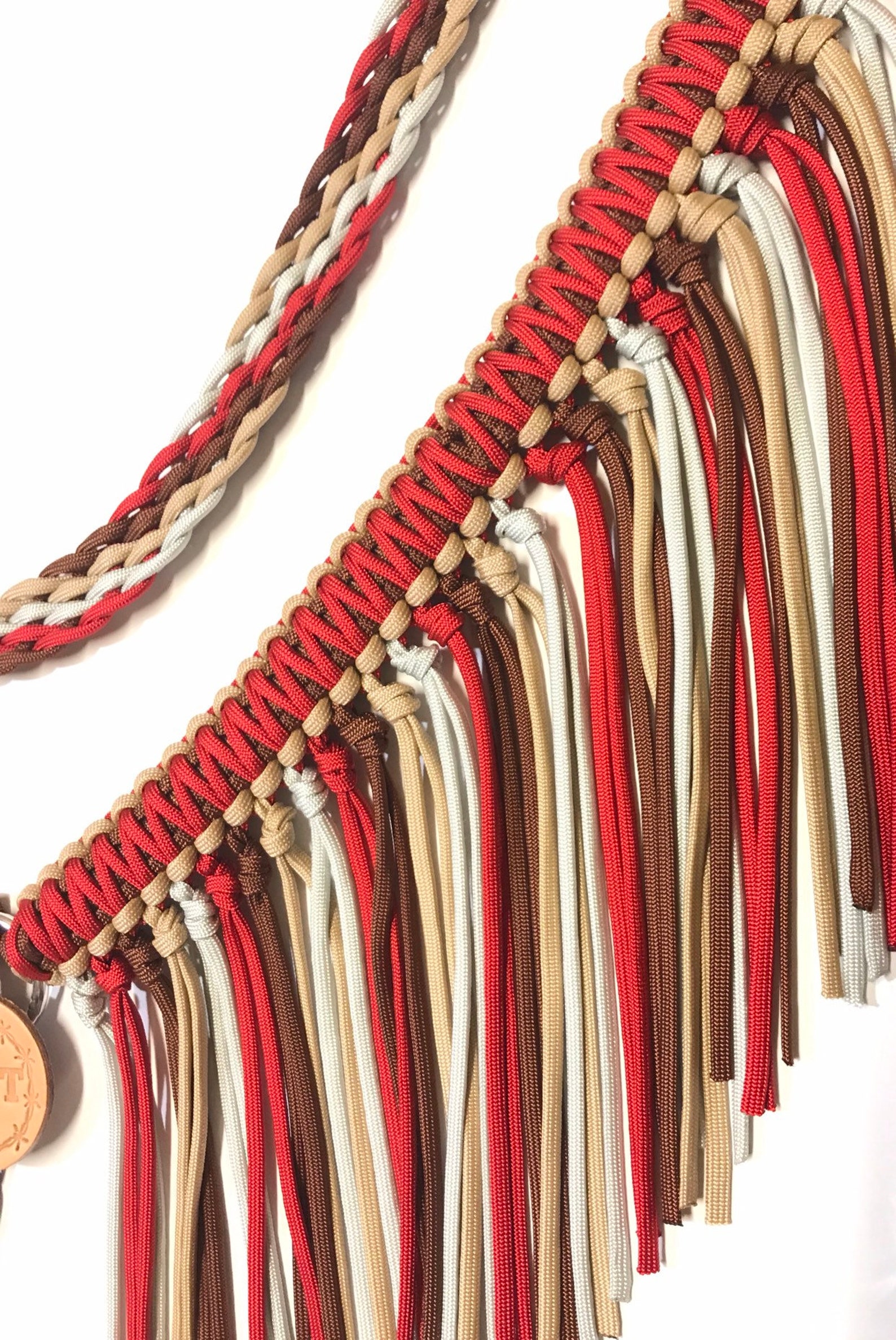 Fringe Breast Collar Paracord Horse Tack Etsy