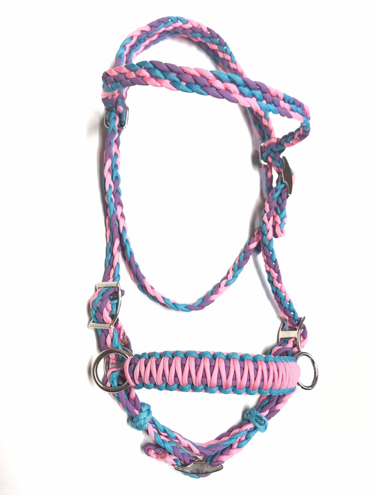 Horse Bitless Bridle With Side Pull Hackamore Attachment and - Etsy