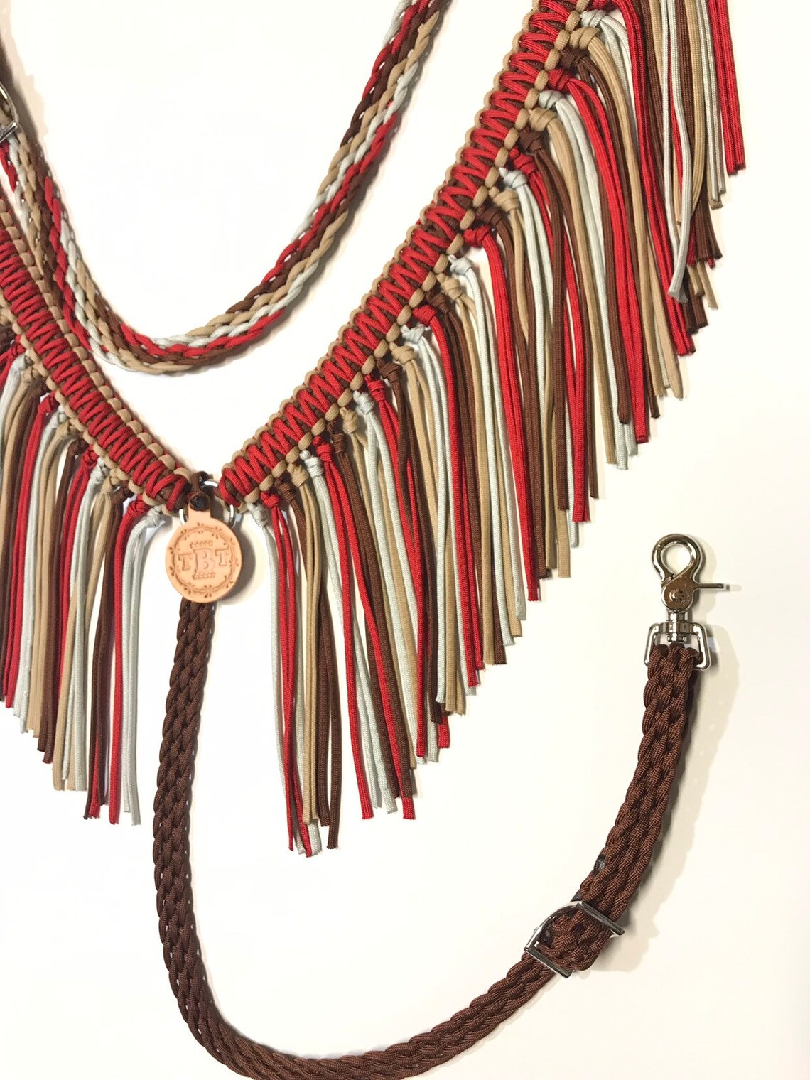Fringe Breast Collar Paracord Horse Tack Etsy